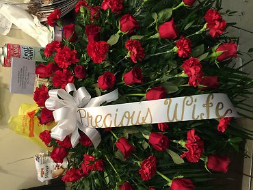 Casket of Red Roses