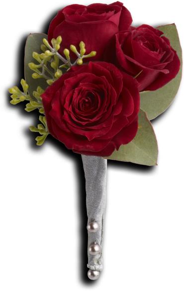 King\'s Red Rose Boutonniere