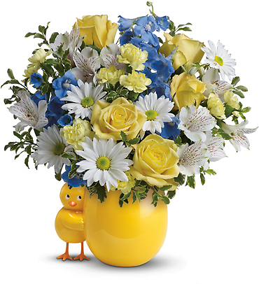 Sweet Peep Bouquet - Baby Blue