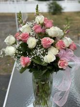 Pink and White roses
