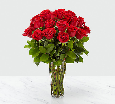 The 18 Long Stem Red Rose Bouquet